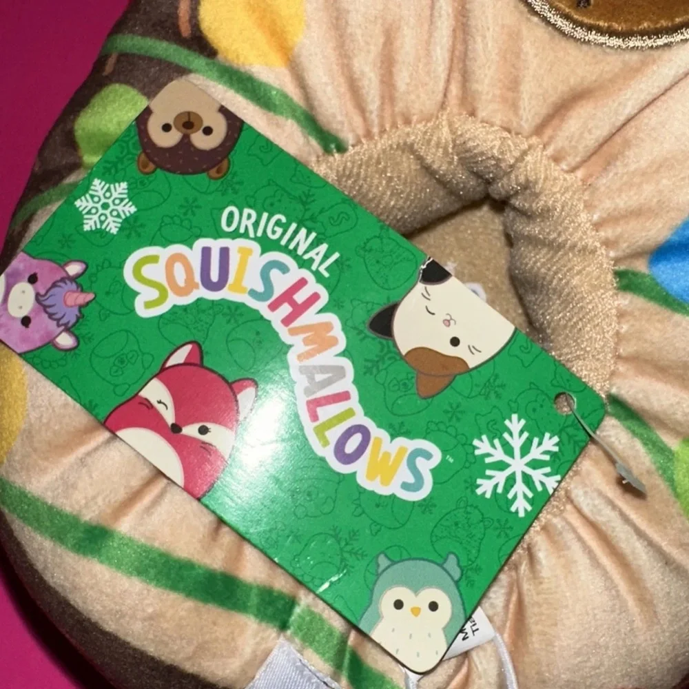 Originally Squishmallows Christmas Slippers Reindeer Lights Size 11/12 YOUTH A16